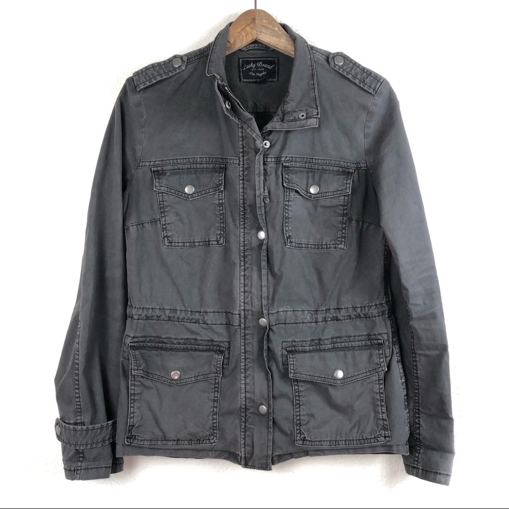 Lucky Brand Dark Gray Utility Jacket Small
